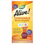 Alive children's chewable multi-vitamin natural orange & berry flavors