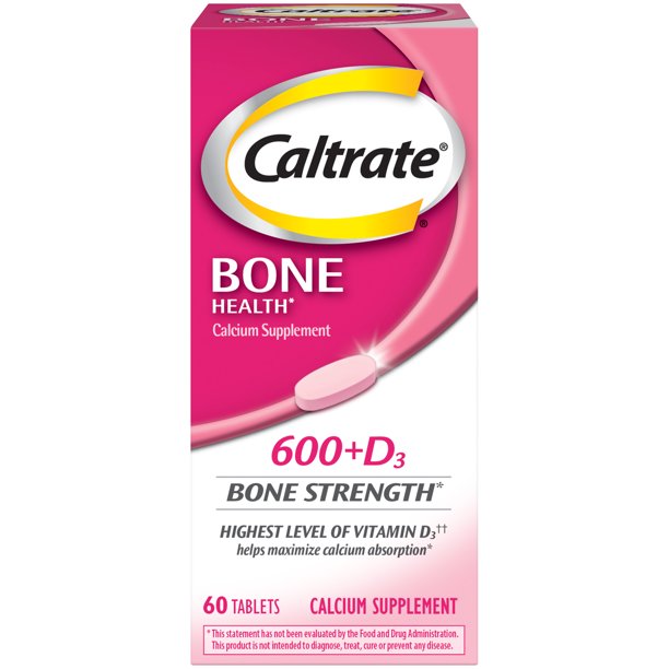 Caltrate Bone Health 600+D3 - 60 Tablets Calcium Supplement