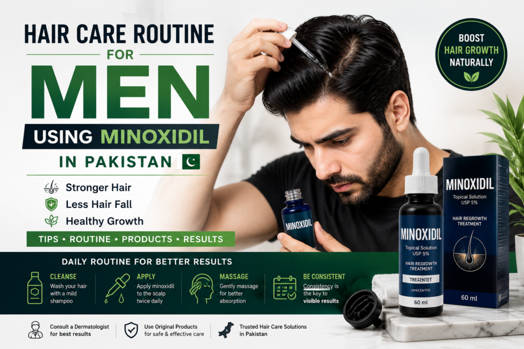 hair-care-routine-men-using-minoxidil-pakistan